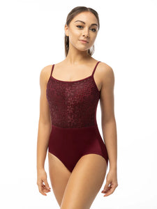 SUFFOLK ADULT PENNY LANE LACE OVERLAY CAMISOLE LEOTARD