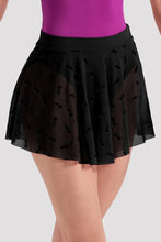 Bloch Ladies Eleanor Floral Mesh Skirt - Black