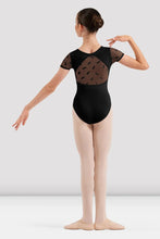 Bloch Girls Penelope Floral Cap Sleeve Leotard - Black