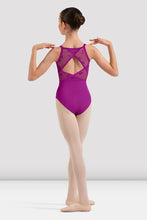 Bloch Girls Aria Floral Camisole Leotard - Velvet Orchid