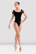 Bloch Ladies Mia Floral Scoop Back Leotard - Black