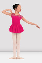 Bloch Girls Mirella Adagio Cap Sleeve Tutu Leotard - Hot Pink