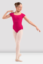 Bloch Girls Mirella Adagio Open Back Leotard - Hot Pink