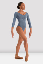 Bloch Ladies Mirella Adagio 3/4 Sleeve Leotard - Dusty Grey