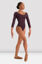 Bloch Ladies Mirella Adagio 3/4 Sleeve Leotard - Merlot