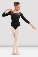 Bloch Girls Mirella Adagio 3/4 Sleeve Leotard - Black