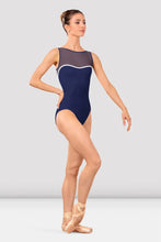 Bloch Ladies Arno Boat Neck Leotard - Navy
