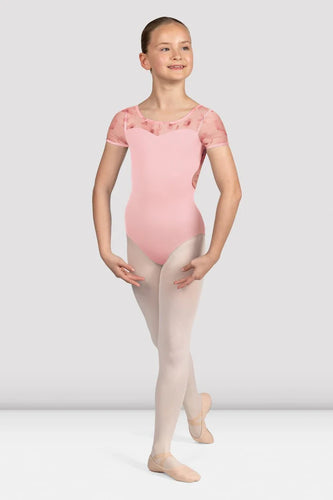 Bloch Girls Remi Floral Cap Sleeve Leotard