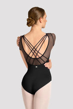 Bloch Ladies Mirella Celeste Short Sleeve Printed Leotard - Black
