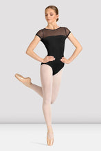 Bloch Ladies Mirella Celeste Short Sleeve Printed Leotard - Black