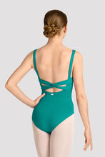 Block Ladies Mirella Celeste Low Back Printed Leotard - Caribbean