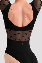 Bloch Ladies Mia Floral Scoop Back Leotard - Black