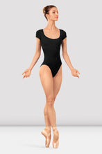 Ladies Alpheus Cap Sleeve Leotard - Black