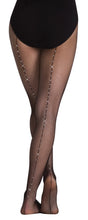 Body Wrappers Seamed Rhinestone Tights A64